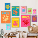 DecorBites™ Colorful Travel Posters Art Print Set