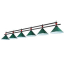 DecorBites™ Conical Island Metal Pendant Ceiling Light - Industrial Style with Decorative Billiards Accent