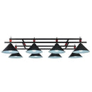 DecorBites™ Conical Island Metal Pendant Ceiling Light - Industrial Style with Decorative Billiards Accent