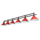 DecorBites™ Conical Island Metal Pendant Ceiling Light - Industrial Style with Decorative Billiards Accent