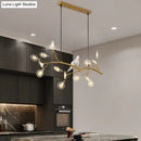 DecorBites™ Contemporary Acrylic LED Pendant Light with Bird Decoration - Branch Dining Room Island Lamp Kit