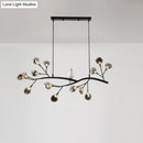 DecorBites™ Contemporary Acrylic LED Pendant Light with Bird Decoration - Branch Dining Room Island Lamp Kit