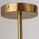 DecorBites™ Contemporary Black and Gold Chandelier - White Glass Ball