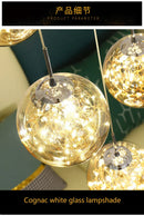 Modern spiral crystal ball chandelier dining room pendant light