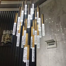 DecorBites™ Contemporary Crystal Chandelier for Large Staircase