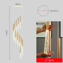 DecorBites™ Contemporary Crystal Chandelier for Large Staircase