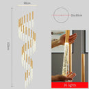 DecorBites™ Contemporary Crystal Chandelier for Large Staircase
