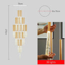 DecorBites™ Contemporary Crystal Chandelier for Large Staircase