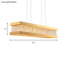 DecorBites™ Contemporary Crystal LED Island Light - Gold - 31.5"/39" Wide Bench - 1-Light Pendant - Living Room Ceiling