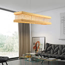 DecorBites™ Contemporary Crystal LED Island Light - Gold - 31.5"/39" Wide Bench - 1-Light Pendant - Living Room Ceiling