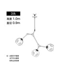 DecorBites™ Contemporary Glass Bubble Chandelier for Living Room
