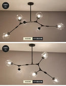 DecorBites™ Contemporary Glass Bubble Chandelier for Living Room