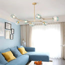 DecorBites™ Contemporary Glass Bubble Chandelier for Living Room