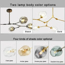 DecorBites™ Contemporary Glass Bubble Chandelier for Living Room