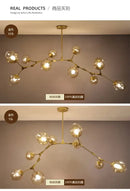 DecorBites™ Contemporary Glass Bubble Chandelier for Living Room