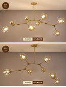 DecorBites™ Contemporary Glass Bubble Chandelier for Living Room