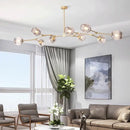 DecorBites™ Contemporary Glass Bubble Chandelier for Living Room