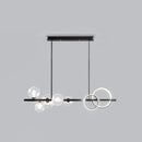 Modern gold glass island lamp dining room pendant light