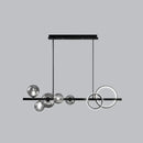 Modern gold glass island lamp dining room pendant light