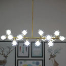 DecorBites™ Contemporary Glass Orb Island Lamp - 16 Heads Ceiling Light for Living Room