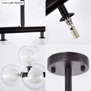 DecorBites™ Contemporary Glass Orb Island Lamp - 16 Heads Ceiling Light for Living Room