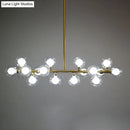 DecorBites™ Contemporary Glass Orb Island Lamp - 16 Heads Ceiling Light for Living Room