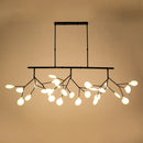 Contemporary black heracleum island pendant light dining room