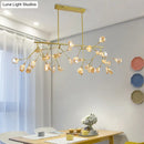 Contemporary black heracleum island pendant light dining room