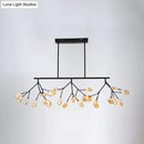 Contemporary black heracleum island pendant light dining room