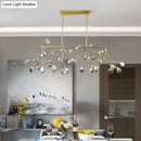 Contemporary black heracleum island pendant light dining room