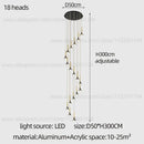 Decorbites contemporary horn chandelier living room black glass light