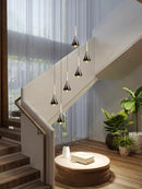 Decorbites contemporary horn chandelier living room black glass light