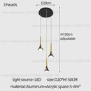 Decorbites contemporary horn chandelier living room black glass light
