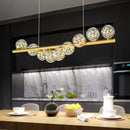 DecorBites™ Contemporary LED Glass Chandelier for Home Lighting