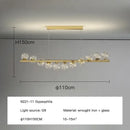 DecorBites™ Contemporary LED Glass Chandelier for Home Lighting