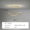 DecorBites™ Contemporary LED Glass Chandelier for Home Lighting