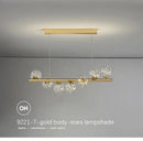 DecorBites™ Contemporary LED Glass Chandelier for Home Lighting