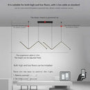 DecorBites™ Contemporary LED Pendant Lights 2-Head 90cm