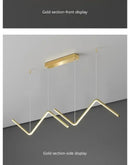 Black Zigzag LED Pendant