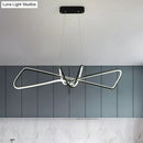 DecorBites™ Contemporary Metal Dining Room Hanging Light Kit with Bowtie LED Island Lighting