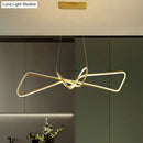 DecorBites™ Contemporary Metal Dining Room Hanging Light Kit with Bowtie LED Island Lighting