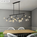 DecorBites™ Contemporary Metal Pendant Lighting with Round Canopy for Bedroom - Island Branch Design