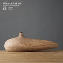 Contemporary light brown resin vase living room organic grooved decor
