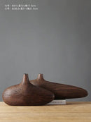 Contemporary light brown resin vase living room organic grooved decor