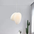 DecorBites™ Contemporary White Glass Pendant Light for Dining Room Ceiling