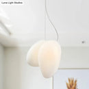 DecorBites™ Contemporary White Glass Pendant Light for Dining Room Ceiling