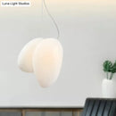 DecorBites™ Contemporary White Glass Pendant Light for Dining Room Ceiling