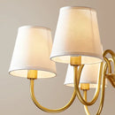 Decorbites copper american chandelier with fabric shades living room