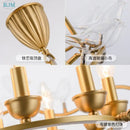 Decorbites copper bird chandelier dining room gold glass light