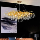 Decorbites copper branch water crystal chandelier for living room